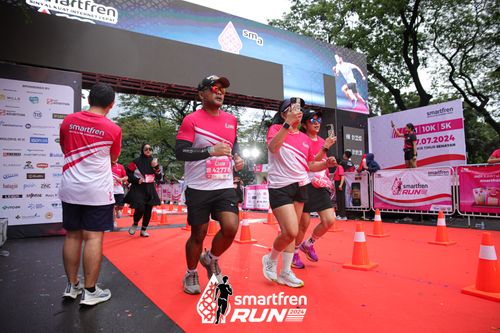 Race photo from Smartfren Run 2024