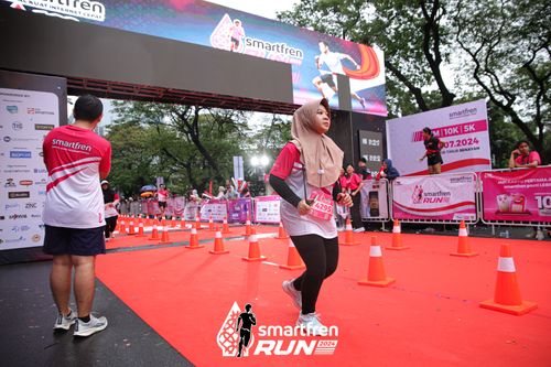 Race photo from Smartfren Run 2024