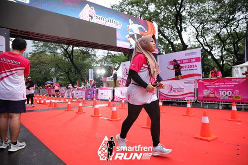 Race photo from Smartfren Run 2024