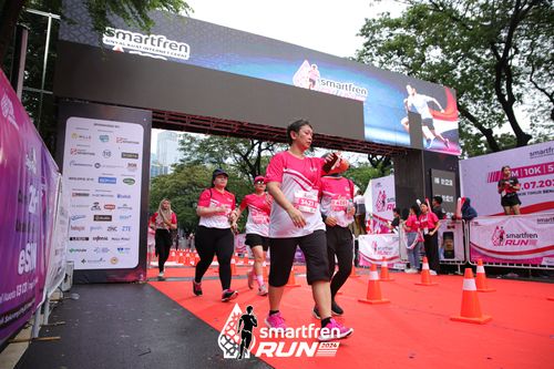 Race photo from Smartfren Run 2024