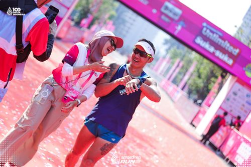 Race photo from Smartfren Run 2025 