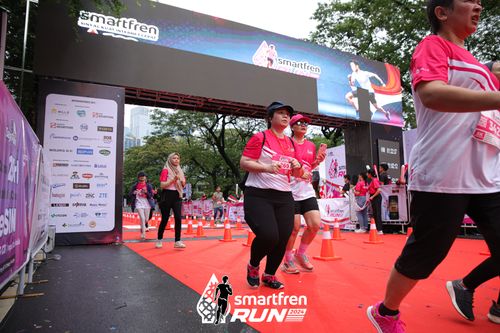 Race photo from Smartfren Run 2024