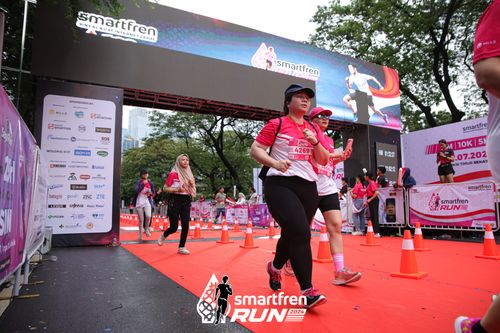 Race photo from Smartfren Run 2024