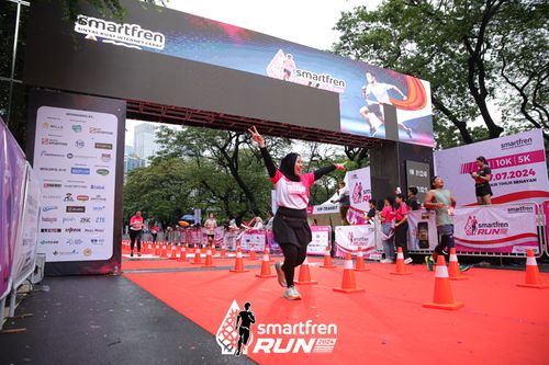 Race photo from Smartfren Run 2024