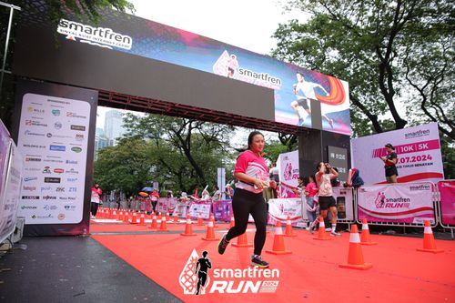 Race photo from Smartfren Run 2024