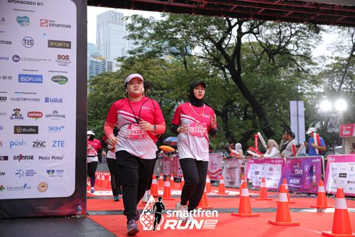Race photo from Smartfren Run 2024