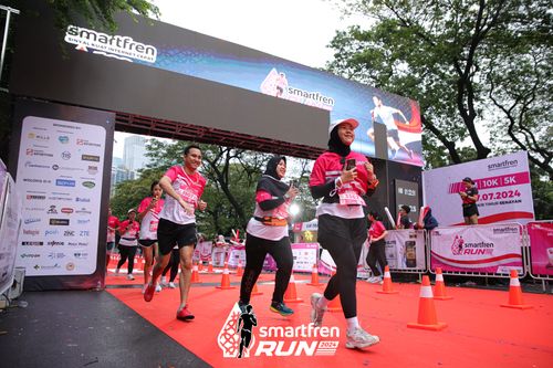 Race photo from Smartfren Run 2024