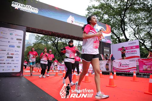 Race photo from Smartfren Run 2024