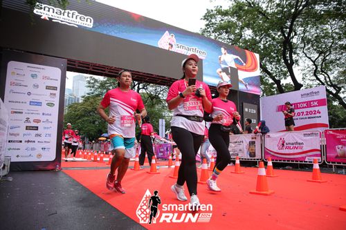 Race photo from Smartfren Run 2024