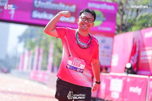 Race photo from Smartfren Run 2025 