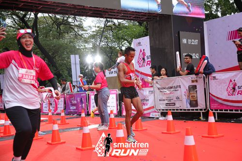 Race photo from Smartfren Run 2024