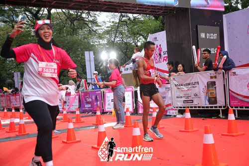 Race photo from Smartfren Run 2024