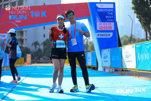 Race photo from Nu Skin Run 10K