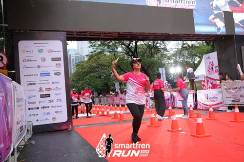 Race photo from Smartfren Run 2024