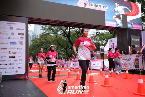 Race photo from Smartfren Run 2024