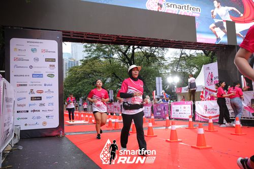 Race photo from Smartfren Run 2024
