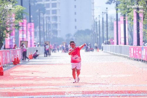 Race photo from Smartfren Run 2025 