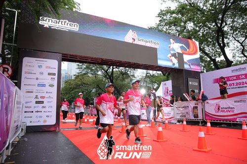 Race photo from Smartfren Run 2024