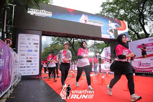 Race photo from Smartfren Run 2024