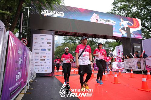 Race photo from Smartfren Run 2024