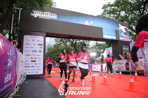 Race photo from Smartfren Run 2024