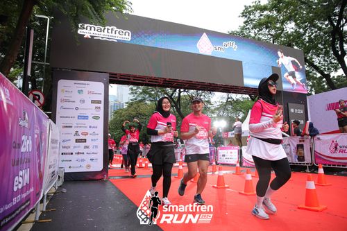 Race photo from Smartfren Run 2024