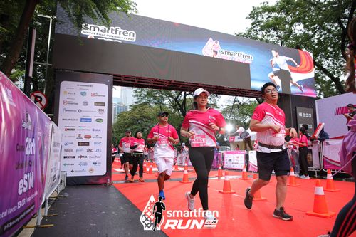 Race photo from Smartfren Run 2024