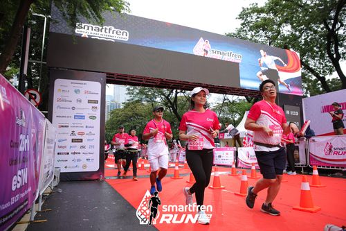 Race photo from Smartfren Run 2024