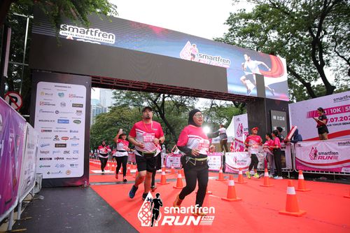 Race photo from Smartfren Run 2024