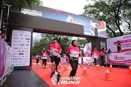 Race photo from Smartfren Run 2024