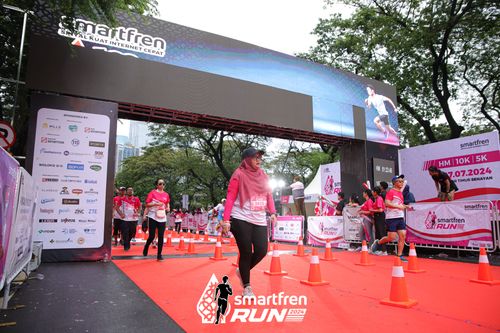 Race photo from Smartfren Run 2024