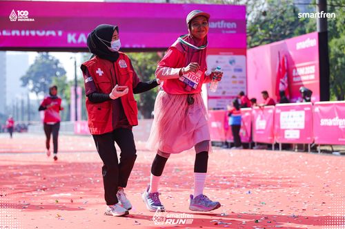 Race photo from Smartfren Run 2025 