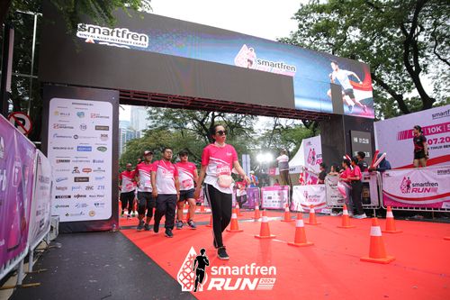 Race photo from Smartfren Run 2024