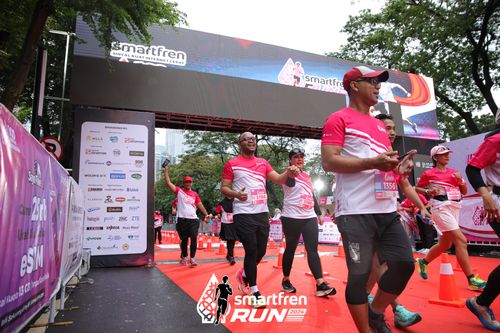 Race photo from Smartfren Run 2024