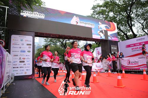 Race photo from Smartfren Run 2024