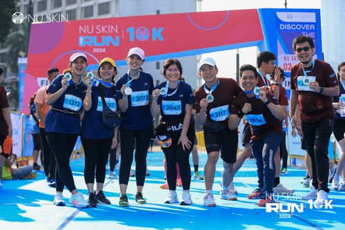 Race photo from Nu Skin Run 10K