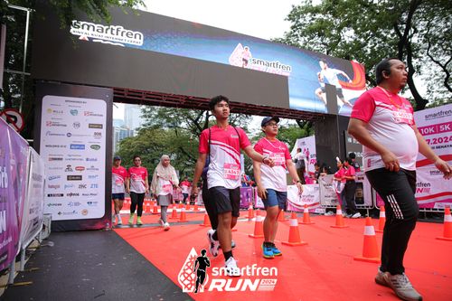 Race photo from Smartfren Run 2024