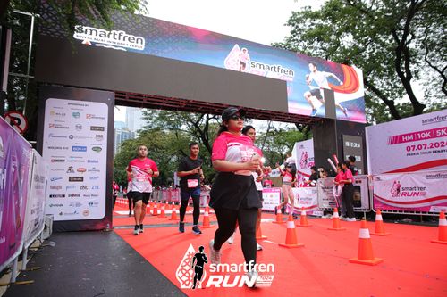 Race photo from Smartfren Run 2024