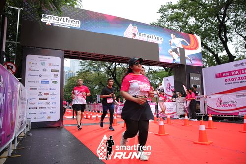 Race photo from Smartfren Run 2024