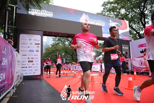 Race photo from Smartfren Run 2024