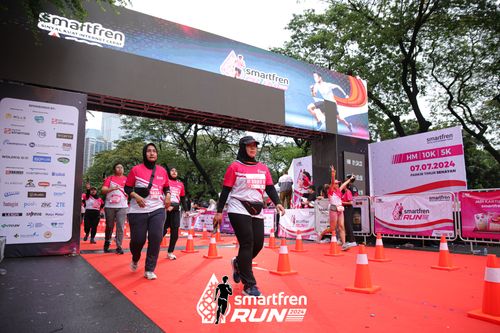 Race photo from Smartfren Run 2024