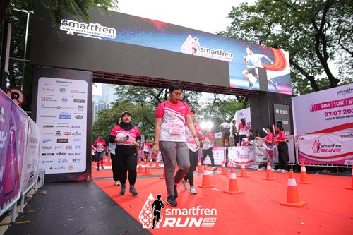 Race photo from Smartfren Run 2024