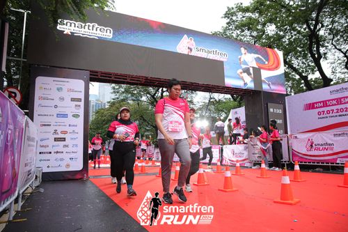 Race photo from Smartfren Run 2024
