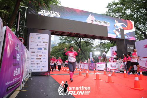 Race photo from Smartfren Run 2024