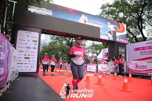 Race photo from Smartfren Run 2024