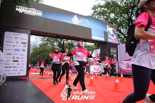 Race photo from Smartfren Run 2024