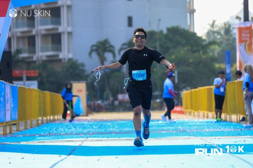 Race photo from Nu Skin Run 10K