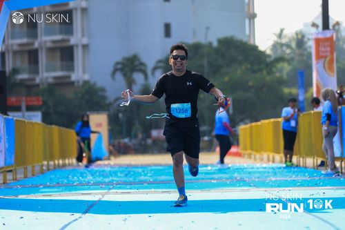 Race photo from Nu Skin Run 10K