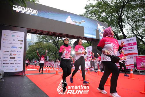 Race photo from Smartfren Run 2024