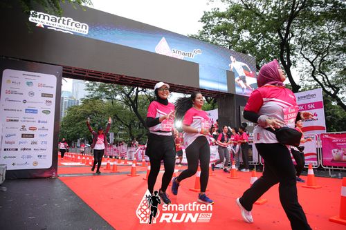 Race photo from Smartfren Run 2024